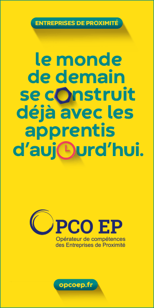 Bannière publicitaire OPCO EP en 300 par 600